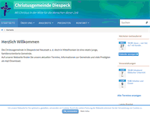 Tablet Screenshot of christusgemeinde.com